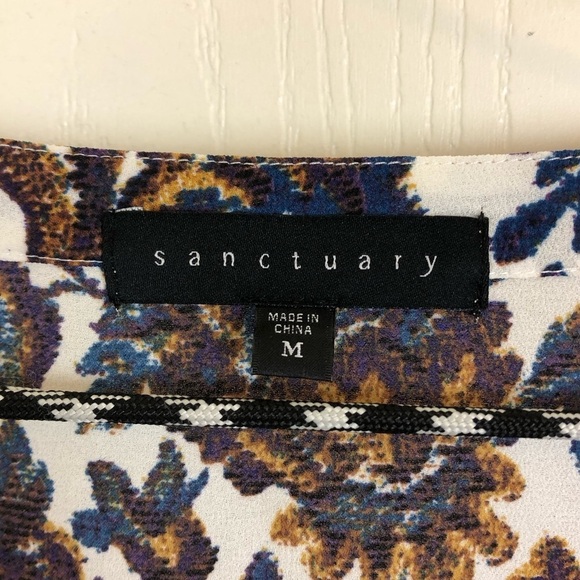 Sanctuary Floral Long Sleeve Button Down Size M - Picture 8 of 8